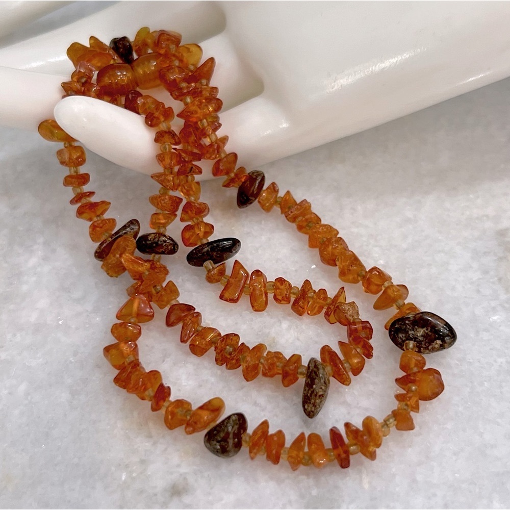 Baltic Amber Chips 18” Necklace